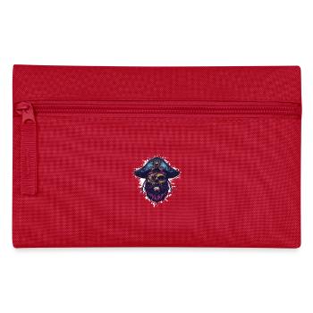 Capitaine Crâne de pirate - Trousse - rouge - Devant