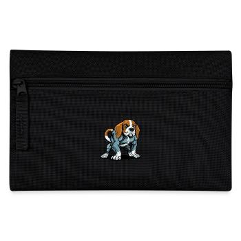 Beagle Dog Muscles Bodybuilding - Pencil Case - black - Front