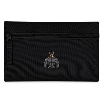 Doberman Dog Muscles Bodybuilding - Pencil Case - black - Front