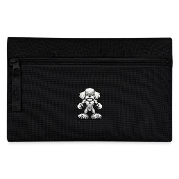 Poodle Dog Muscles Bodybuilding - Pencil Case - black - Front
