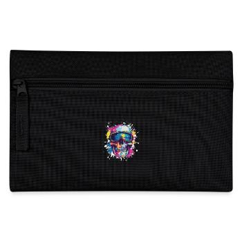 Ski Ski Goggles Skull - Pencil Case - black - Front