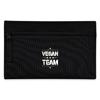 Vegan Team - Pencil Case - black - Front