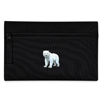 Polar Bear Animal - Pencil Case - black - Front
