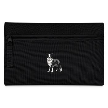 Border Collie Chien - Trousse - noir - Devant