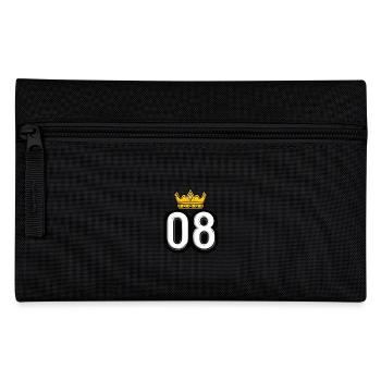 8 Zahl Krone - Federtasche - Schwarz - Vorne