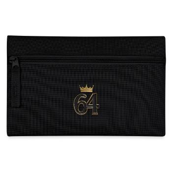64 Zahl Krone - Federtasche - Schwarz - Vorne