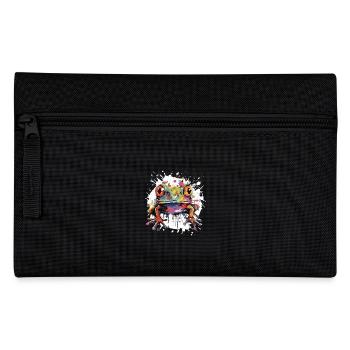 Frosch Tier Pop Art Tier - Federtasche - Schwarz - Vorne