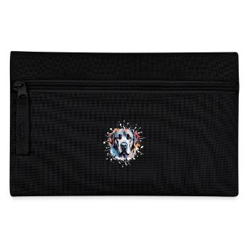 Kangal Dog Animal Pop Art Head - Pencil Case - black - Front