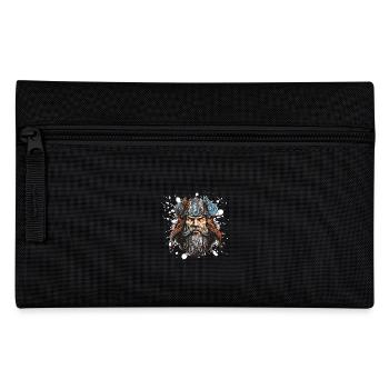 Viking Head Valhalla Warrior - Pencil Case - black - Front