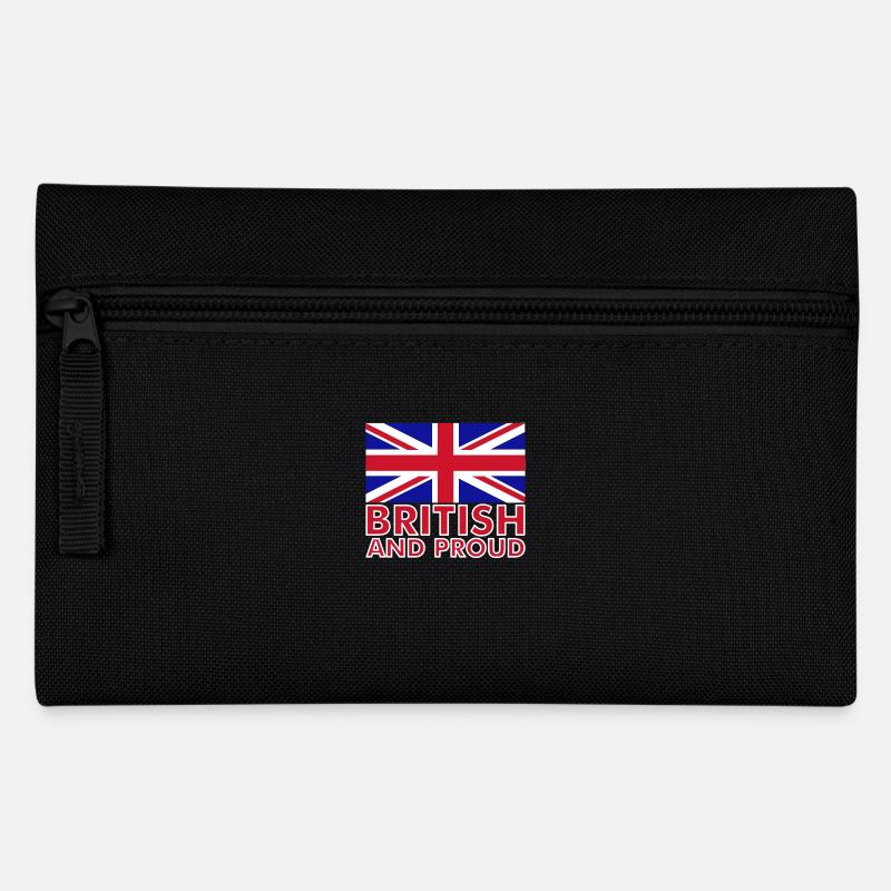 British and Proud - Pencil Case - black