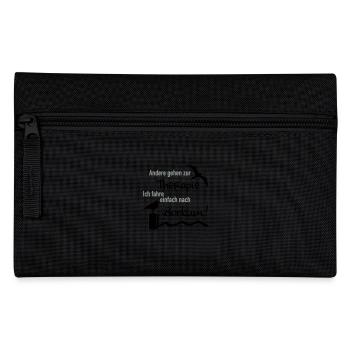 Therapie Borkum - Federtasche - Schwarz - Vorne