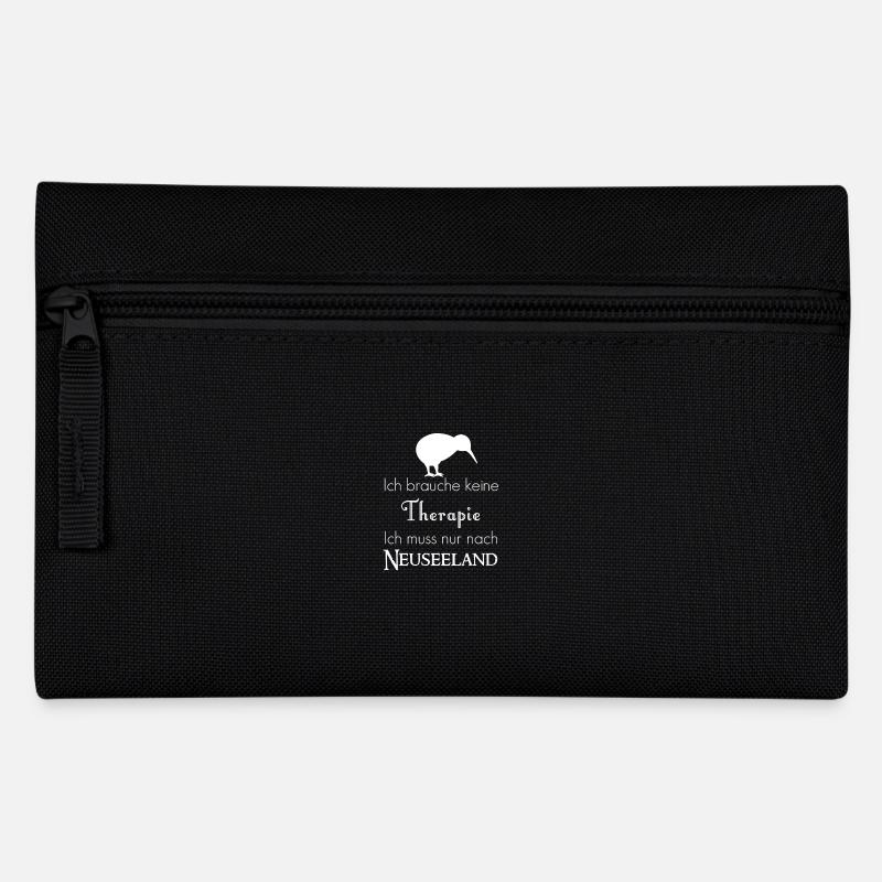 Neuseeland Therapie - Federtasche - Schwarz