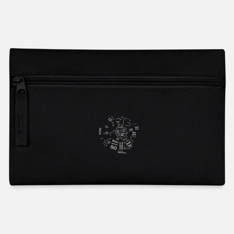 Soester Karte dunkel - Federtasche - Schwarz
