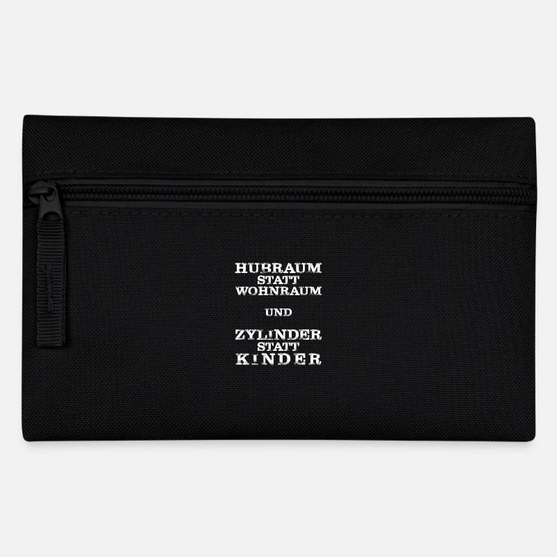 Hubraum Statt Wohnraum - Federtasche - Schwarz