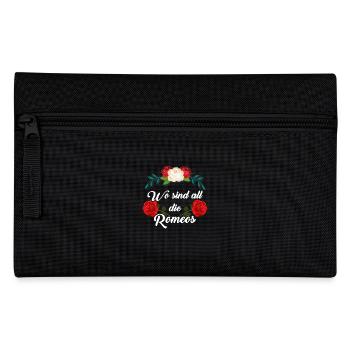 Wo sind all die Romeos – Romantisches Statement - Federtasche - Schwarz - Vorne