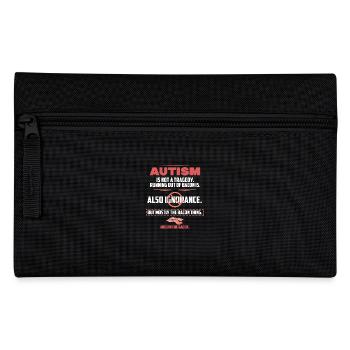 tragédie de l'autisme Bacon Funny Sayings - Trousse - noir - Devant