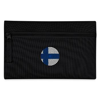 Finlande Finlande Suomi Love Heart Mandala - Trousse - noir - Devant