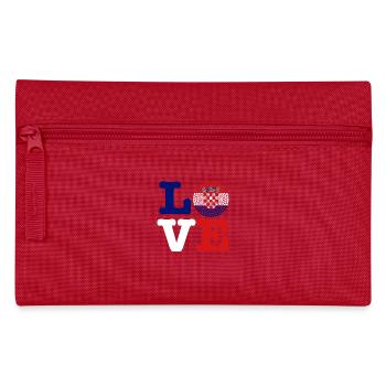 COEUR CROATIE - Trousse - rouge - Devant