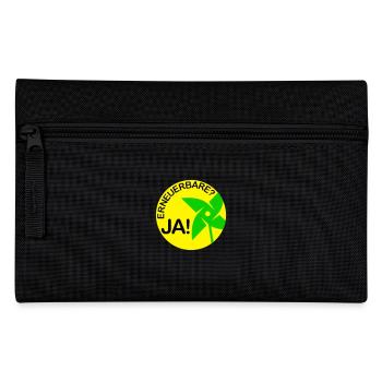 renewable? yes! (Round) - Pencil Case - black - Front