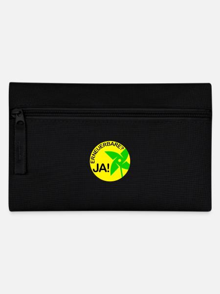 renewable? yes! (Round) - Pencil Case - black