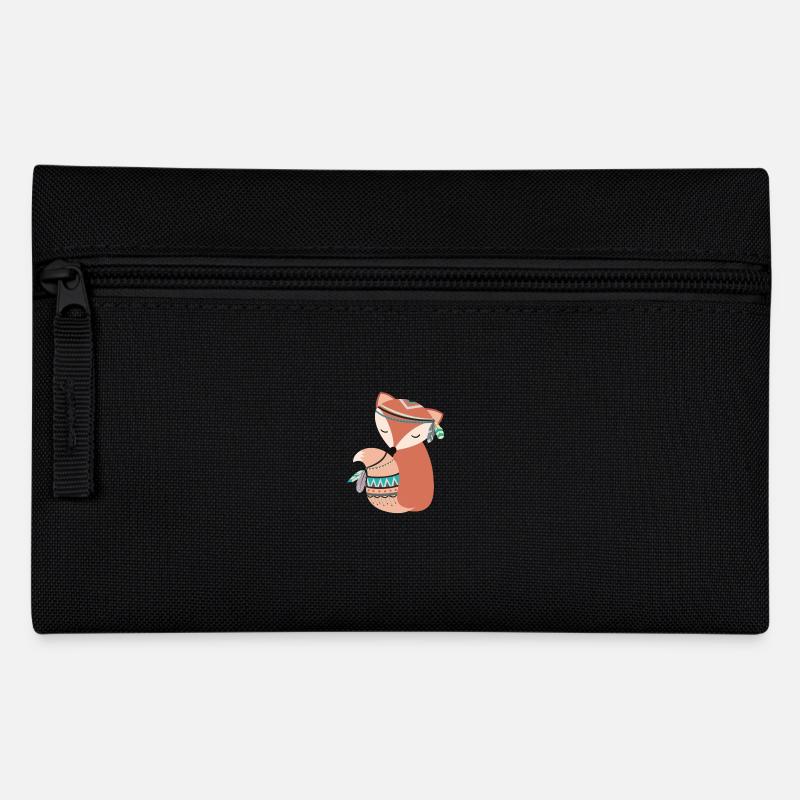 tribal Füchsin - Federtasche - Schwarz
