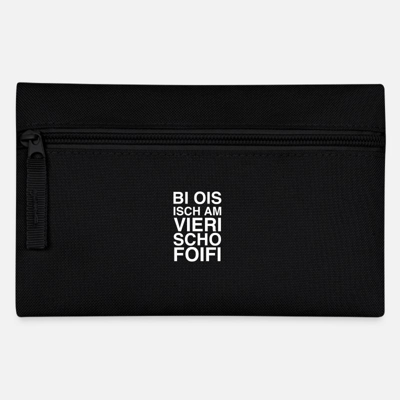 45 Schweizerdeutsch - Federtasche - Schwarz