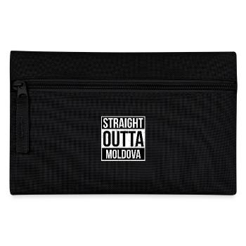 Straight Outta Moldova! - Pencil Case - black - Front