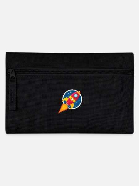 Sterne-Schiff - Federtasche - Schwarz