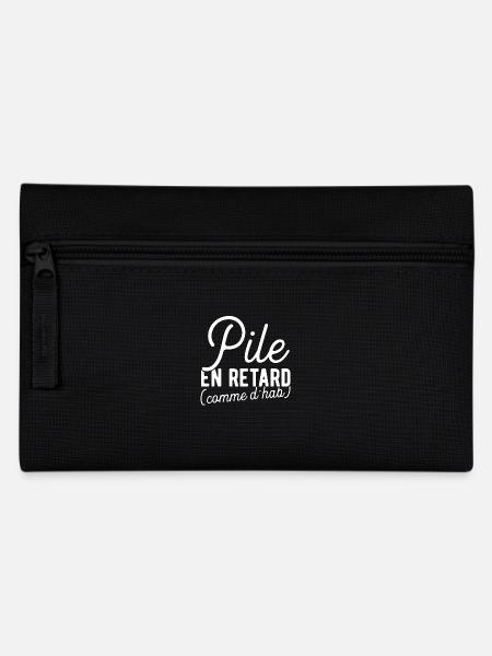 Pile en retard cadeau - Trousse - noir