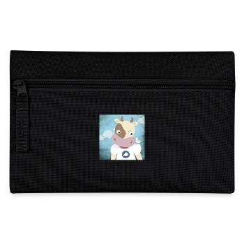 Poster cow nursery ahoy moin - Pencil Case - black - Front