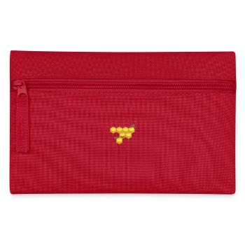Bees and honeycomb - Pencil Case - red - Front