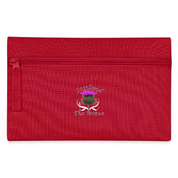 scotland the brave wild thistle - Pencil Case - red - Front