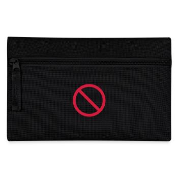 verboten__f1 - Federtasche - Schwarz - Vorne