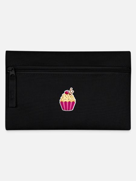 Cupcake - Muffin - Donut - Ice cream - chocolate - - Pencil Case - black
