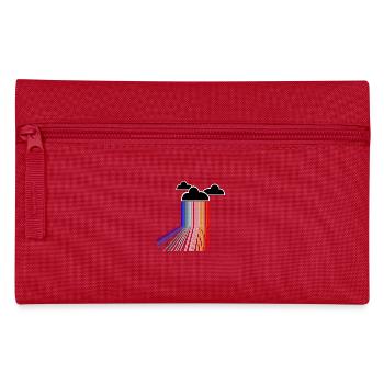 rainbow cloud - Pencil Case - red - Front