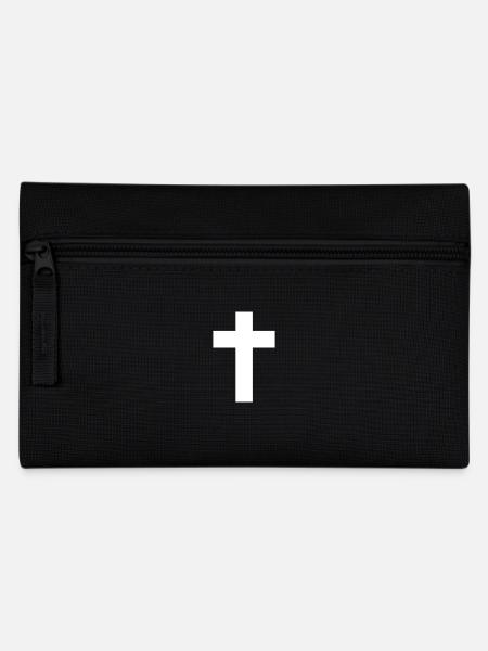 Kreuz - Federtasche - Schwarz