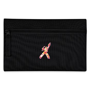 Torwart gelb pink - Federtasche - Schwarz - Vorne
