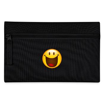 Smiley Glossy Big Happy - Pencil Case - black - Front