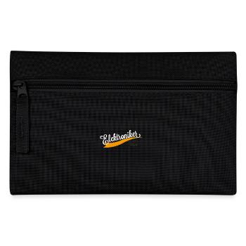 Elektroniker Schriftzug - Federtasche - Schwarz - Vorne