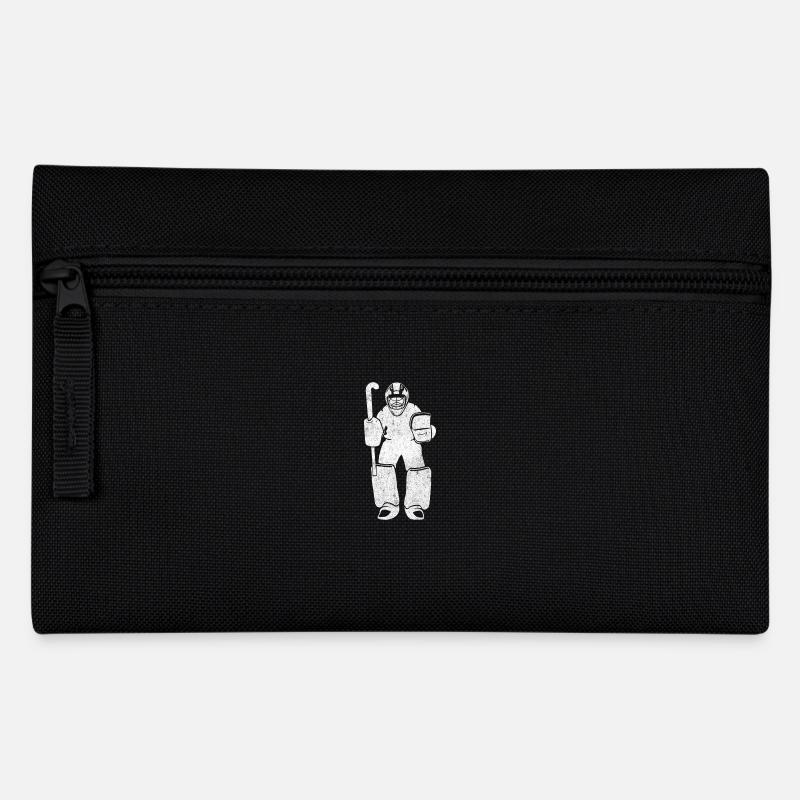 Torwart weiß - Federtasche - Schwarz