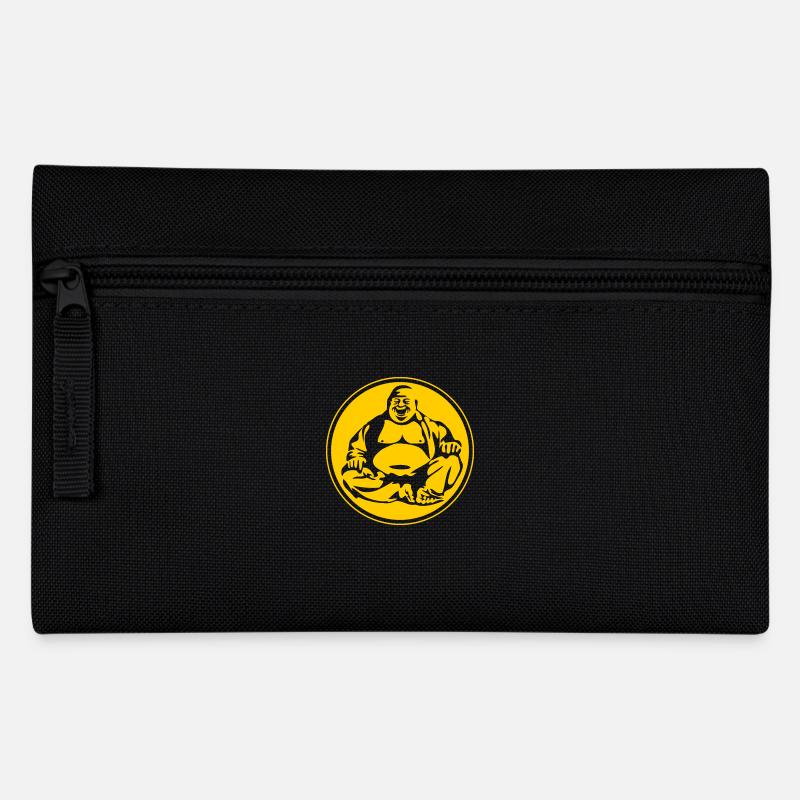 Buddha - Federtasche - Schwarz