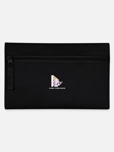 Schach Schachfiguren Schachbrett Make your Move - Federtasche - Schwarz