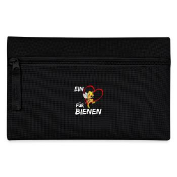 Ein Herz für Bienen - Federtasche - Schwarz - Vorne