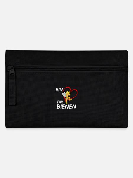 Ein Herz für Bienen - Federtasche - Schwarz