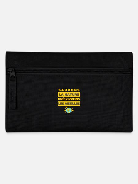 Sauvons la nature, préservons les abeilles - Trousse - noir
