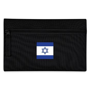 Drapeau d'Israël, étoile de David, cadeau de l'État juif - Trousse - noir - Devant