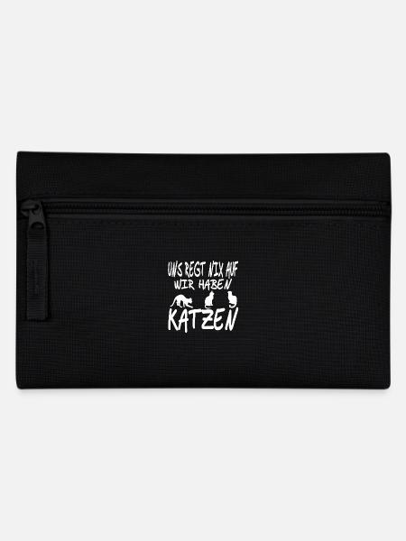 Katzen - Federtasche - Schwarz