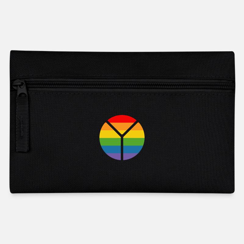 rainbow round - Federtasche - Schwarz