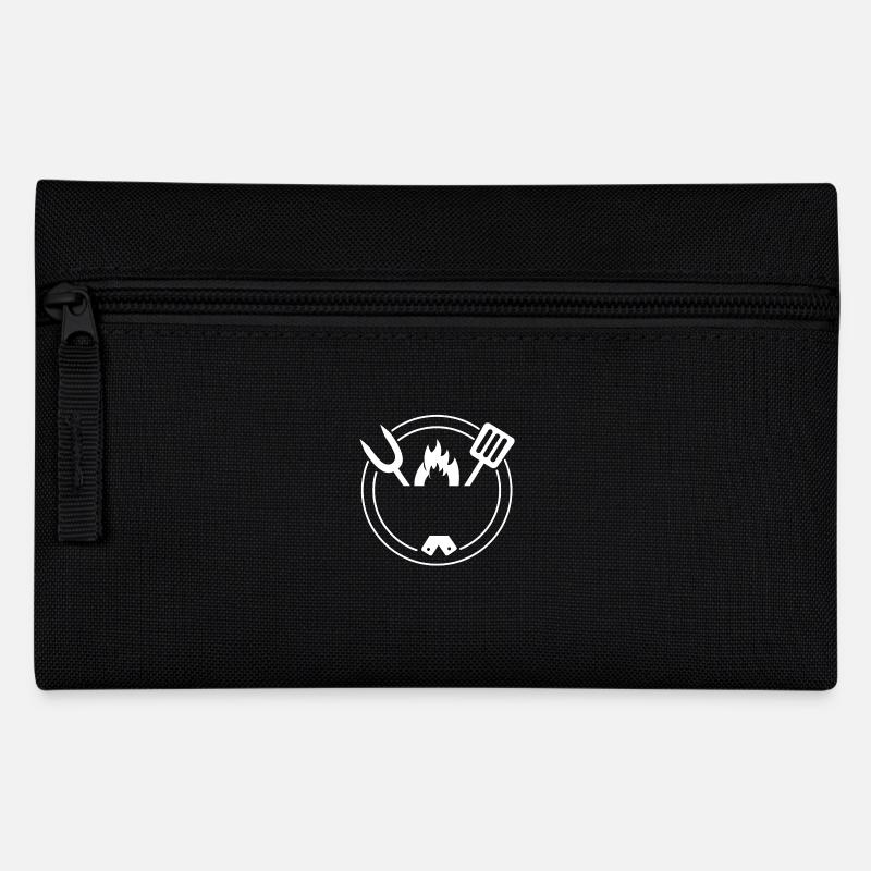 Grill Design zum personalisieren - Federtasche - Schwarz