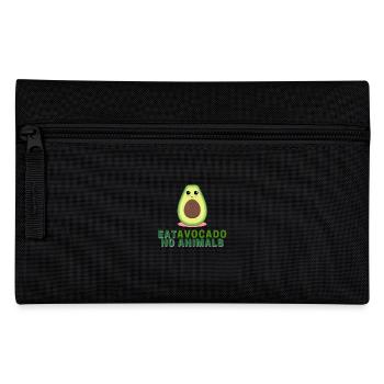 Eat Avocado no Animals - Federtasche - Schwarz - Vorne